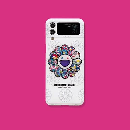 ギャラクシー ZFlip3 ケース カイカイキキ murakami sunflower 