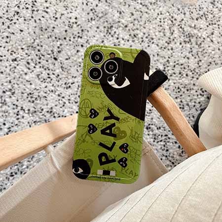 iphone 14プロ max comme des garçons風 スマホケース 