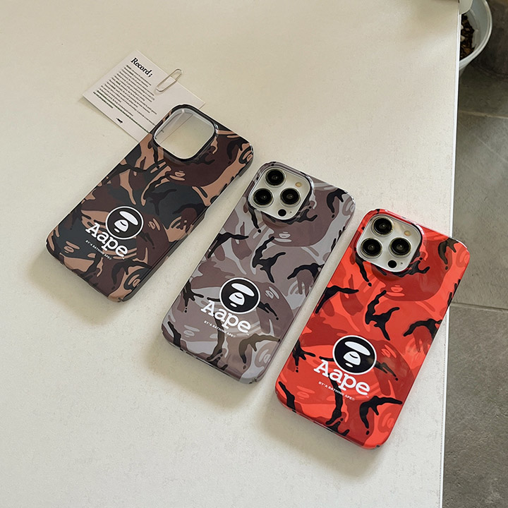 ブランド aape エイプ iphone12 カバー 