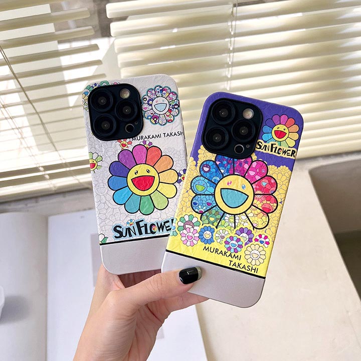 iphone 15プロ 携帯ケース murakami sunflower 