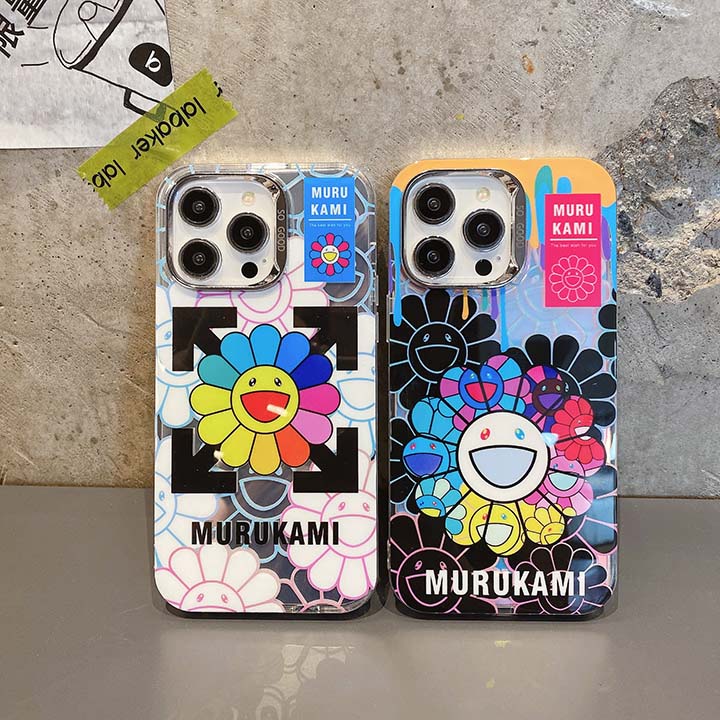 murakami sunflower風 カバー アイフォーン 15 