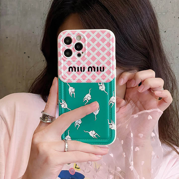 iphone 14pro 携帯ケース miumiu風 