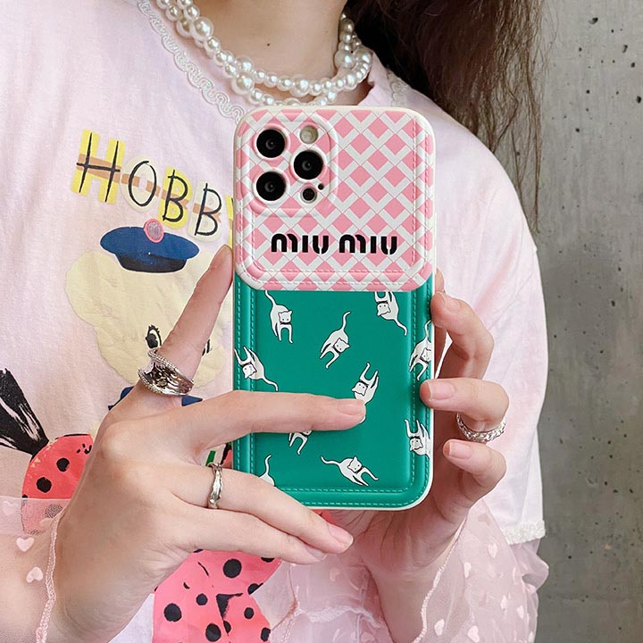 miumiu ケース アイホン 15plus 